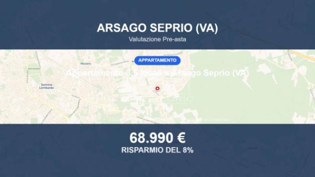 Immobile in asta di 104 m², box auto in vendita a Arsago Seprio