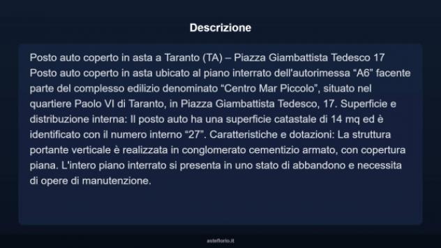 Immobile in asta di 14 m² in vendita a Taranto - Foto 8