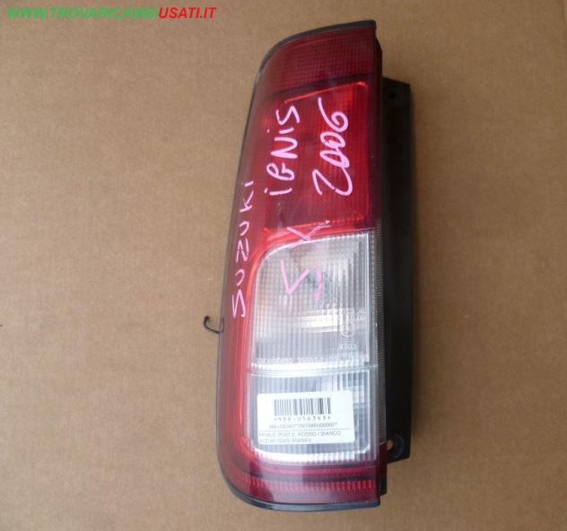 FANALE POST.S. ROSSO / BIANCO SUZUKI IGNIS (RM/MH) 999-U56343 Parti elettriche  Fanaleria  Fanali  Fanale post. sx. SUZUKI - IGNIS - 01-10-2000 - 01-0