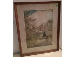 QUADRO CON CORNICE DI ANTIQUARIATO FIRMATO