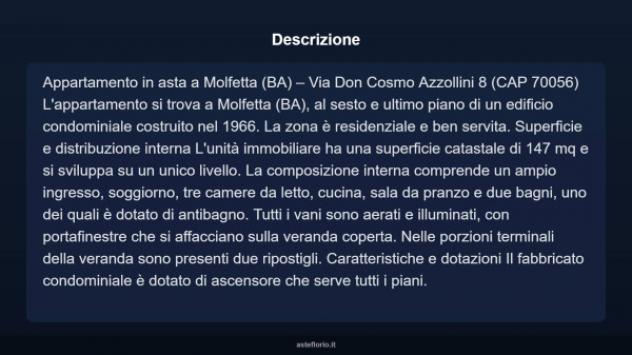 Immobile in asta di 147 m² con più di 5 locali in vendita a Molfetta - Foto 3