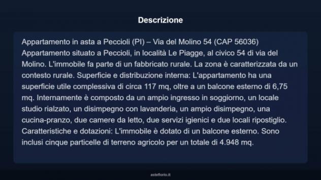 Immobile in asta di 117 m² con più di 5 locali in vendita a Peccioli - Foto 3