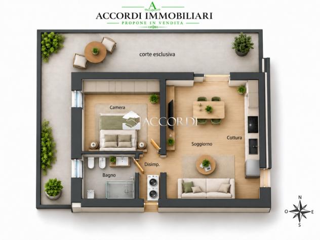 APPARTAMENTO di 2 vani e di 75 mq (VOLPAGO DEL MONTELLO) rif. PE28 - Foto 15