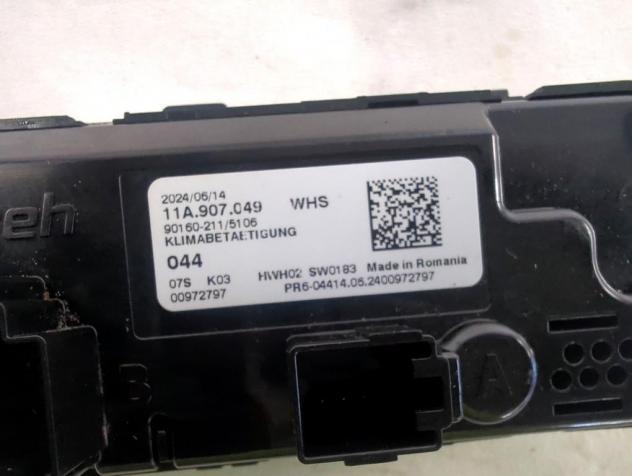 11A907049 CENTRALINA GRUPPO DI COMANDO CLIMATIZZATORE CLIMA A/C AUTOMATICO POSTERIORE VOLKSWAGEN GOLF 8.5 R-LINE 2.0 D 110KW AUT 5P (2024) RICAMBIO US - Foto 5