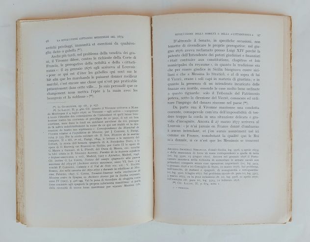 La Rivoluzione Cittadina messinese del 1674 di Massimo Petrocchi Ed.Felice 1954 - Foto 5
