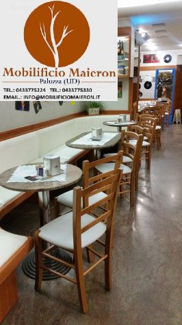 Set Alessandria Sedie Tavoli Per Arredo Bar Ristorante Osteria Nuovi Non Usati - Foto 6