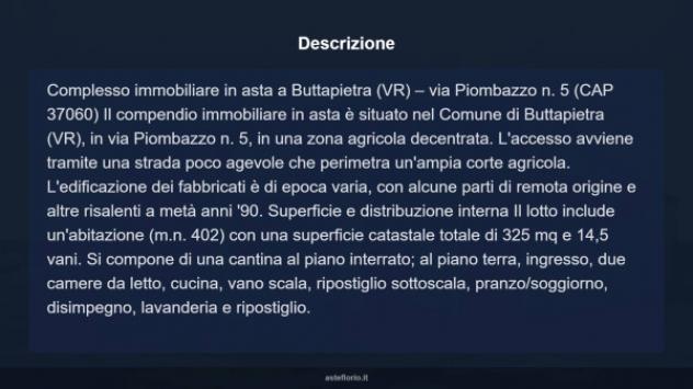Immobile in asta di 325 m² in vendita a Buttapietra - Foto 9