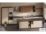 CUCINA LINEARE CON ISOLA MODERNA CON ELETTRODOMESTICI COMPRESI CUCINE SU MISURA