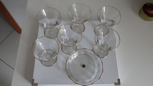 Servizio bicchieri x aperitivo + portaolive CROV + posate