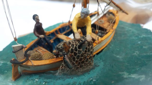 Modellino gozzo ligure San giuseppe e altri nave in bottiglia - Foto 6