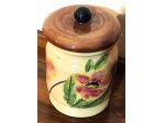 VASO DECORATO CON COPERCHIO.