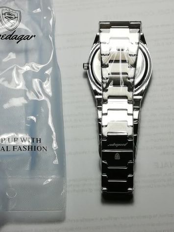 orologio al quarzo per gli uomini di moda Business calendario orologio da polso - Foto 4