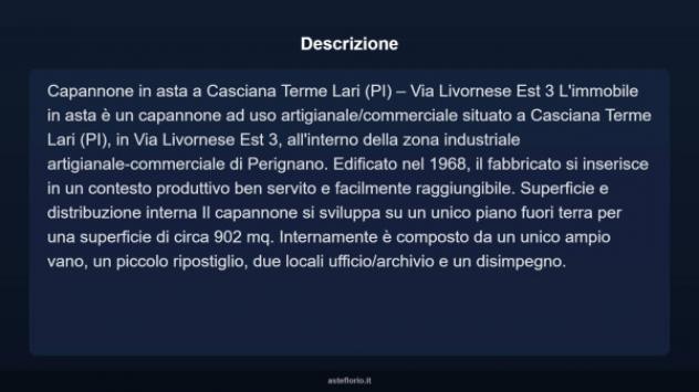 Immobile in asta di 902 m² in vendita a Casciana Terme Lari - Foto 3