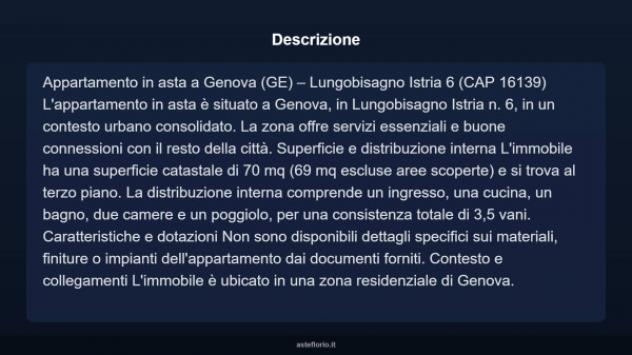 Immobile in asta di 70 m² in vendita a Genova - Foto 4
