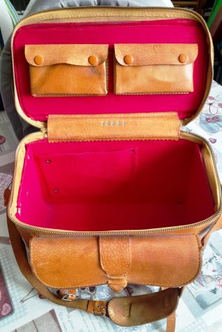 borsa foto in pelle  con scomparti - Foto 5
