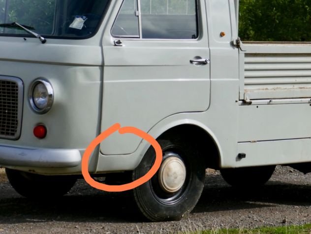 SOTTOPORTA ANTERIORI FIAT 241 CAMPER FURGONE CASSONATO SILL DOOR FIAT 241 - Foto 6