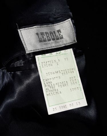 Lebole cappotto blu scuro misto lana - Foto 3