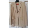 giacca in lana beige
