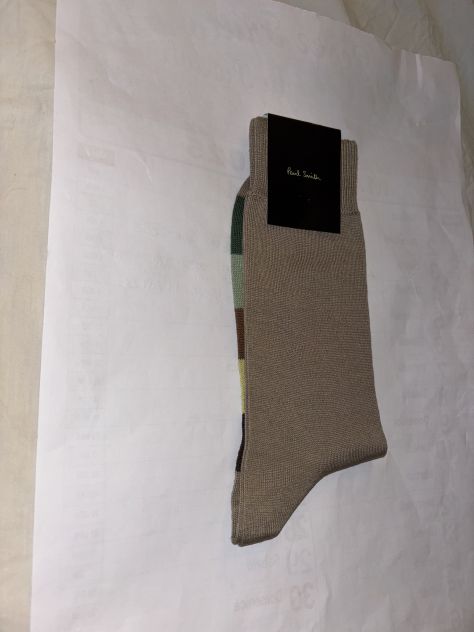 CALZE NUOVE CON CARTELLINO FIRMATE ORIGINALI”PAUL SMITH”MADE IN ITALY IN COTONE - Foto 2