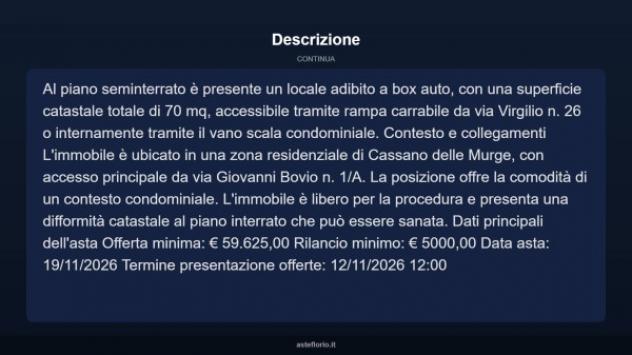 Immobile in asta di 203 m², box auto in vendita a Cassano delle Murge - Foto 4