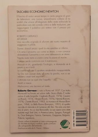Aforismi di Roberto Gervaso Ed.Newton Compton, 1994 come nuovo - Foto 4