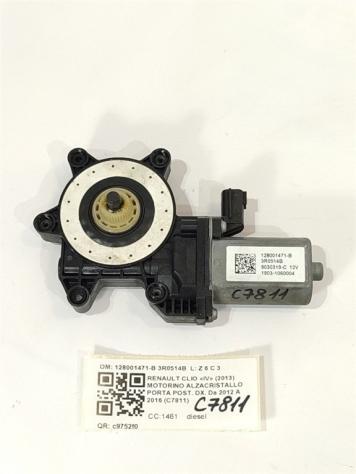 MOTORINO ALZAVETRO POSTERIORE DESTRA RENAULT Clio Serie 128001471-B 3R0514B (0815) - Foto 2