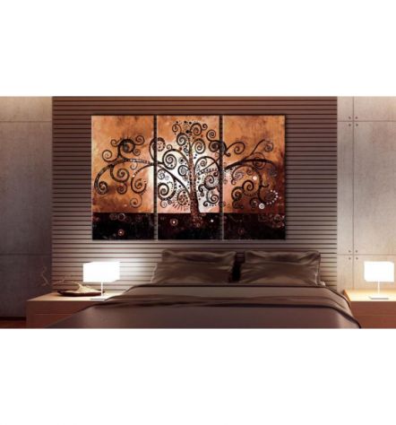 Quadro Albero Fantasioso Marrone 90x60 E 120x80 ARREDALACASA - Foto 2