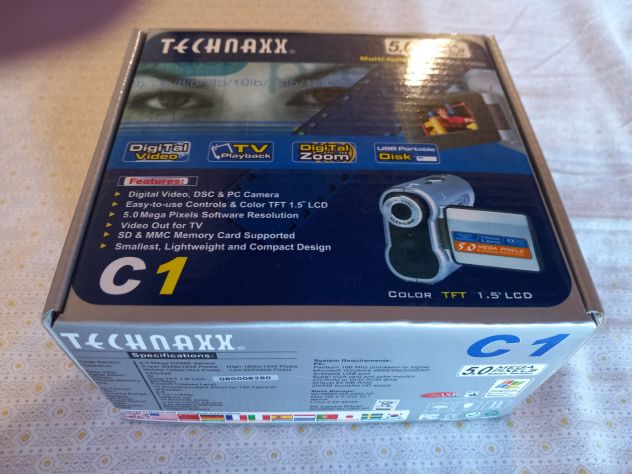VIDEO MICRO CAMERA DIGITALE TECHNAXX C1 5.0 MEGA PIXEL - Foto 5