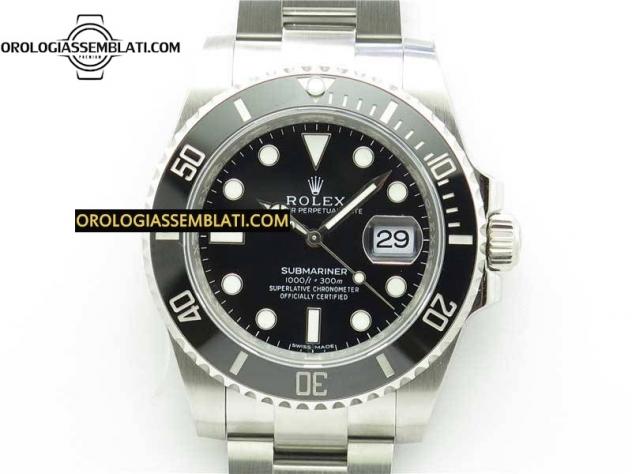 Rolex Replica SUBMARINER 116610 LN CERAMICA NERA 1:1 BEST EDITION CASSA E BRACCIALE IN SS 904L SA3135 V11