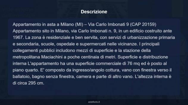 Immobile in asta di 76 m² in vendita a Milano - Foto 7