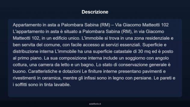 Immobile in asta di 30 m² in vendita a Palombara Sabina - Foto 4