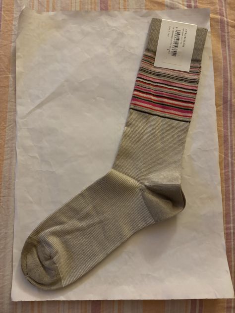 CALZE NUOVE CON CARTELLINO DA UOMO FIRMATE ORIGINALI PAUL SMITH,MADE IN ITALY - Foto 9