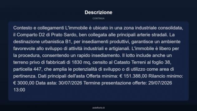 Immobile in asta di 1747 m² in vendita a Nuoro - Foto 9