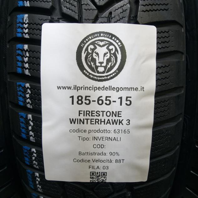 4 GOMME 185 65 15 FIRESTONE A63165 - Foto 2