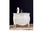 Credenza bianca 2 porte sagomata stile moderno laccato cod 7917