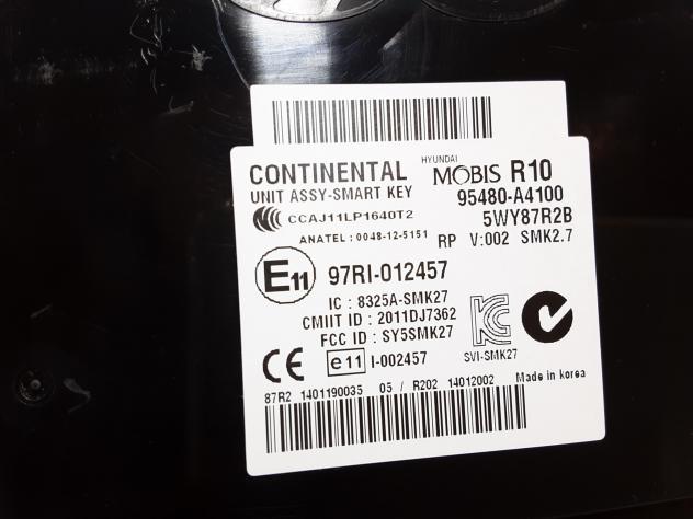 CENTRALINA KEYLESS KIA Carens Serie 95480A4100 D4FD Diesel 1700 (1318) - Foto 2