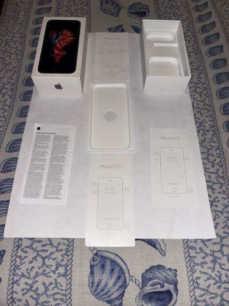 SCATOLA SENZA SMARTPHONE+ISTRUZIONI OTTIME CONDIZIONI ORIGINALE APPLE IPHONE 6S - Foto 2
