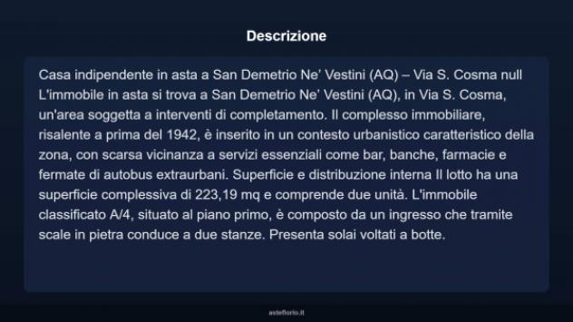 Immobile in asta di 223 m² con più di 5 locali in vendita a Sanza - Foto 3
