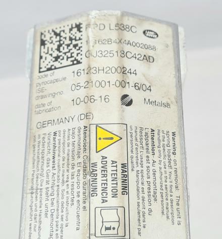ATTUATORI PROTEZIONE ANTIRIBALTAMENTO RPD DX E SX LAND ROVER Range Rover Evoque 1° Serie GJ32-518C42-AD (11) - Foto 5