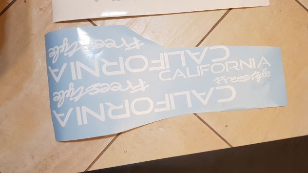 adesivi per furgone van california freestyle 3 elementi come in foto - Foto 2