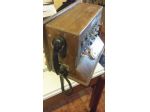 telefono centralino legno d'epoca