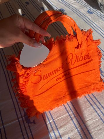 Borsetta Summer Vibes by Guru - Dimensioni 32x25x11cm - Arancione - Nuovo