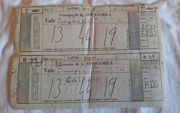 RICEVUTA GIOCATA DEL LOTTO ESTR.1994 VINTAGE - Foto 5