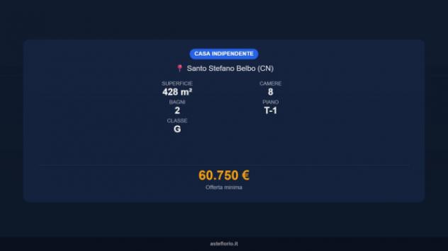 Immobile in asta di 428 m² con più di 5 locali in vendita a Santo Stefano Belbo - Foto 15