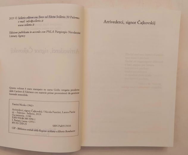 Arrivederci, signor ?ajkovskij di Nicola Fantini/Laura Pariani Ed.Sellerio, 2019 - Foto 5