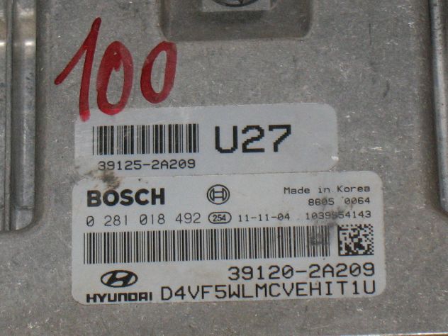 0281018492 ECU CENTRALINA HYUNDAI I40 0281018492 39120-2A209 391202A209 - Foto 2