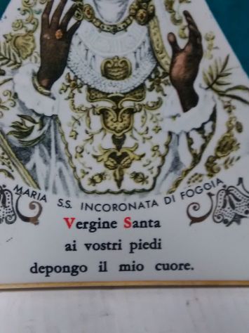 mattonella sacra filettata in oro zecchino sacra anni 50/60 - Foto 3
