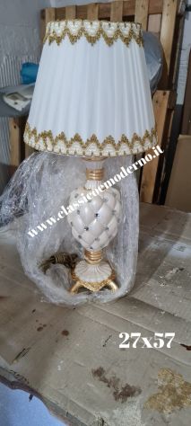 Tris lumi ceramica avorio perlato e foglia oro con spedizione - Foto 2