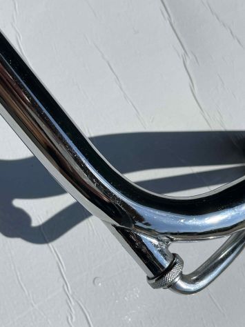 Manubrio cromato per bici donna e uomo con freni a bacchetta - Foto 10