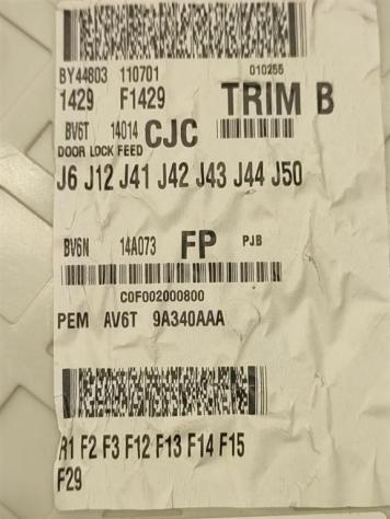 CENTRALINA BCM FORD Focus Berlina 4° Serie BV6N-14A073-FN BV6N14A073FP T1DB diesel 1560 (0811) - Foto 3